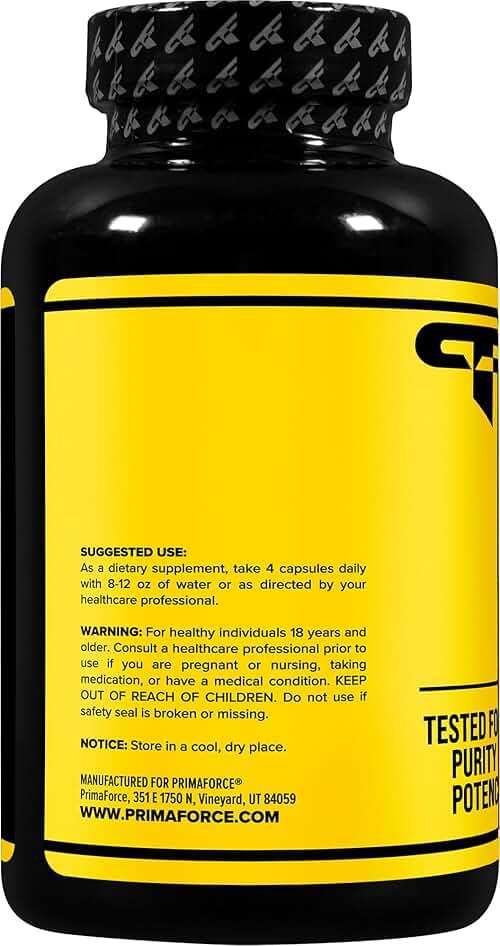 Primaforce Creatine Monohydrate Capsules - 240 Capsules, 3,000mg per Serving, Gluten Free and Non-GMO - Image 3