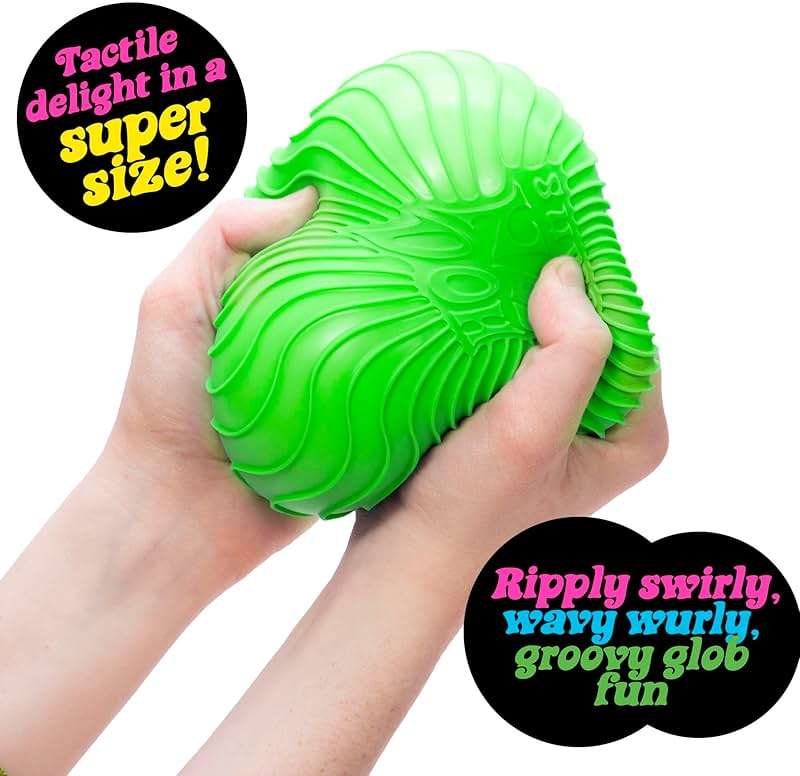 Schylling: Ripples Super NeeDoh - Surprise Style! (1) 4.25" Toy in Assorted Neon Colors & Textures, Doh-Filled, Stress Reliever, Squish-Squeeze-Pull - Image 5