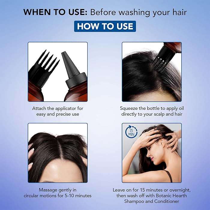 Botanic Hearth Rosemary Oil for Hair Growth | Hair Oil For Hair Growth|Strengthening Biotin, Jojoba, Castor Hair Growth Oil for Frizzy Hair | Dry, Damaged Scalp Treatment | All Hair Types | 6.7 Fl Oz - Image 6