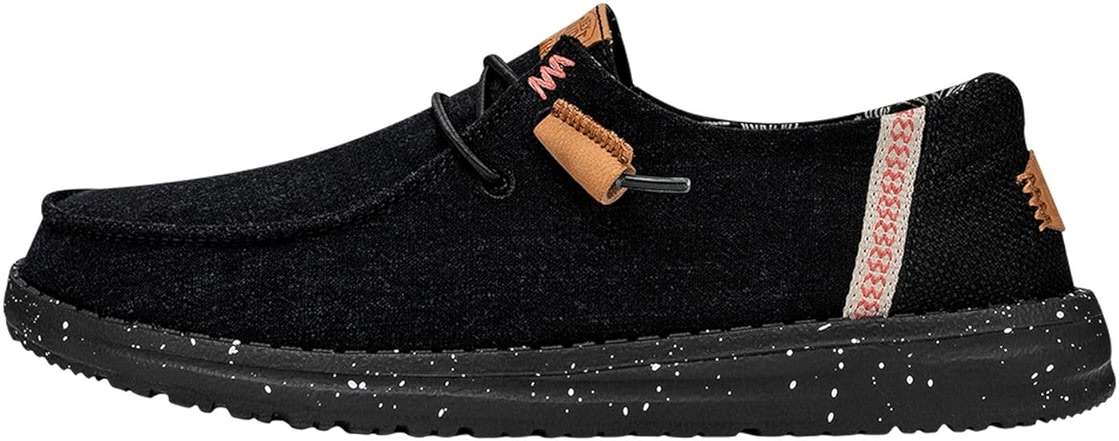 HEYDUDE Women's Wendy Washed Canvas | Women’s Shoes | Women’s Lace Up Loafers | Comfortable & Light-Weight - Image 1