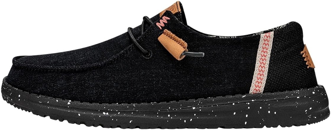 HEYDUDE Women's Wendy Washed Canvas | Women’s Shoes | Women’s Lace Up Loafers | Comfortable & Light-Weight - Product Image