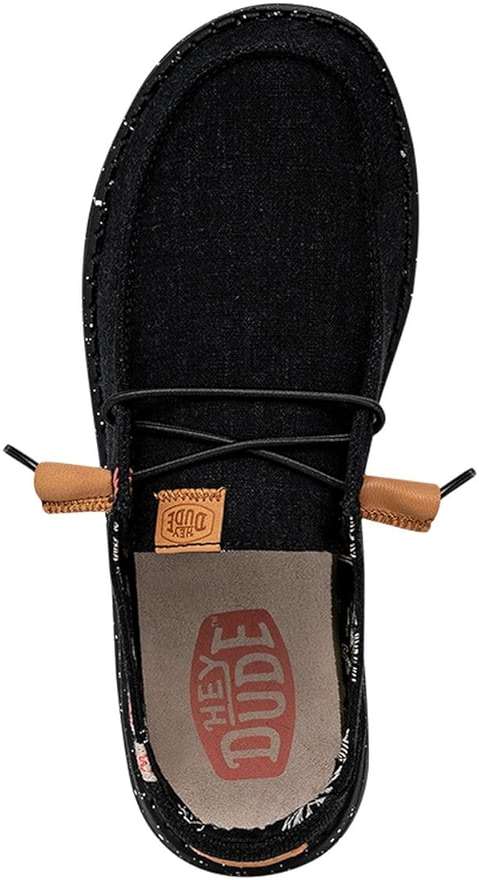 HEYDUDE Women's Wendy Washed Canvas | Women’s Shoes | Women’s Lace Up Loafers | Comfortable & Light-Weight - Image 3