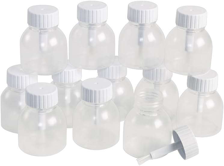 Colorations Glue Jar with Brush, Set of 60, Use to refil for Crafts, Classroom Pack or Large Group, Art Supplies, Glue Bottles, Reusable Bottles, Refill Bottles - Image 5