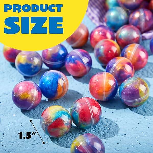 JOYIN Easter Slime Party Favors, 24 Pack Galaxy Slime Ball - Stretchy, Non-Sticky, Mess-Free, Stress Relief, and Safe - Toys for Girls and Boys - Classroom Reward, Party Supplies, Valentines - Image 7