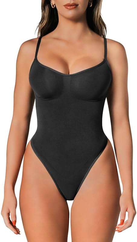 Tummy Control Shapewear Bodysuit for Women, Seamless Body Shaper Thong, Brief or Mid-Thigh Faja, Sculpting Slimming Bodysuits - Image 1