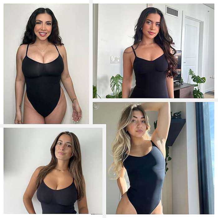 Tummy Control Shapewear Bodysuit for Women, Seamless Body Shaper Thong, Brief or Mid-Thigh Faja, Sculpting Slimming Bodysuits - Image 5