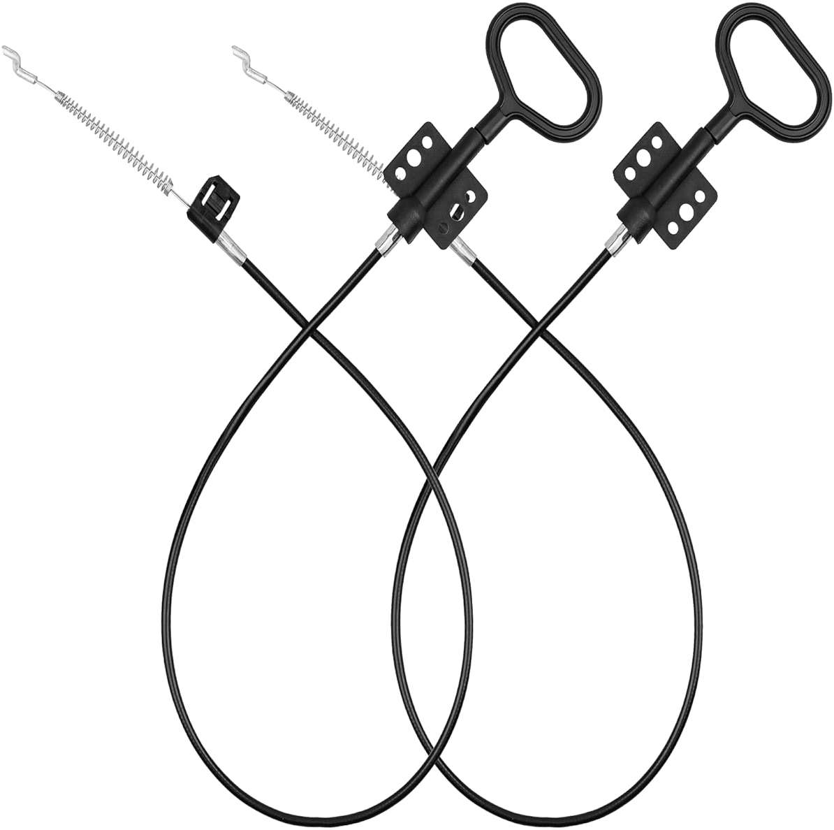 YEYETUO Sofa Recliner Cables, 2PCS Release Cables Replacement D Ring Pull Handle, Recliner Replacement Parts Hook Exposed Length 4.75 Inch, Total Length 36.5 Inch - Image 1