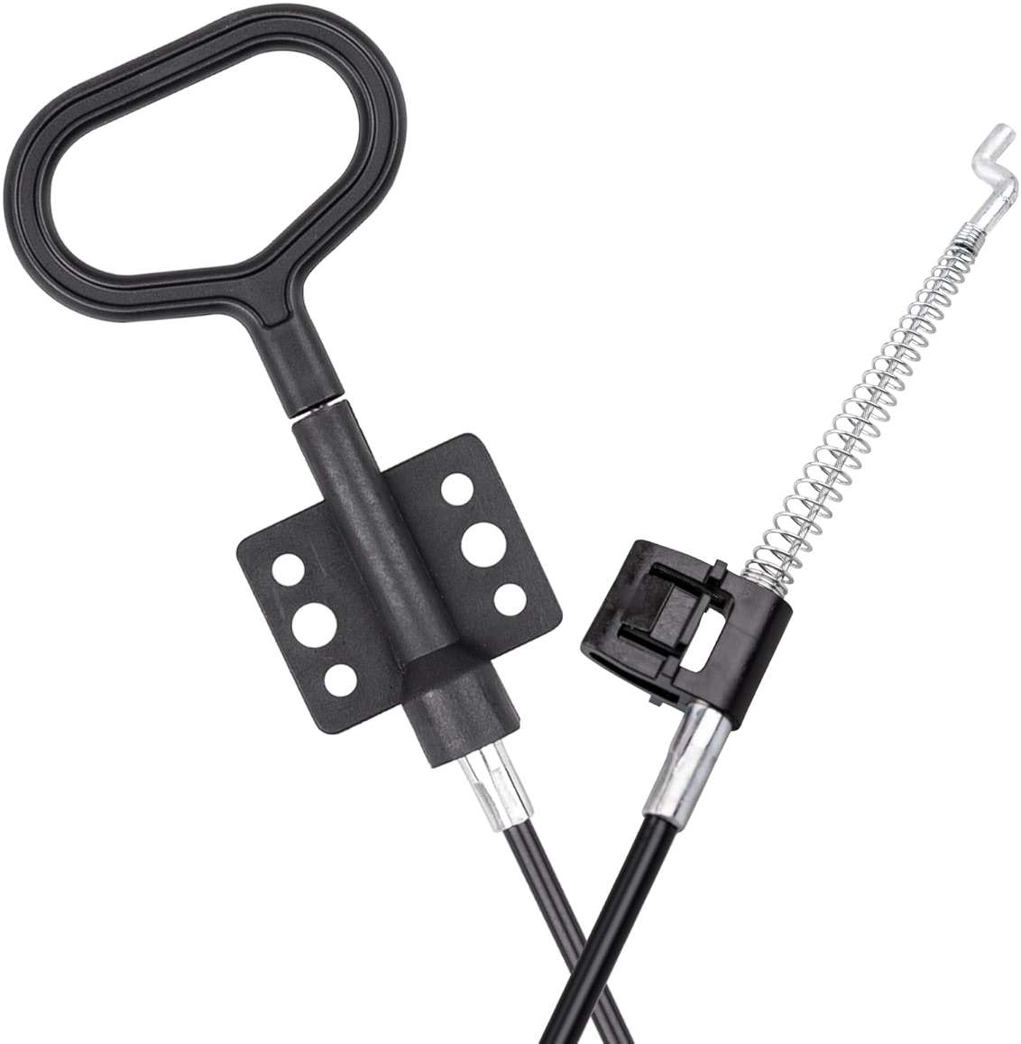 YEYETUO Sofa Recliner Cables, 2PCS Release Cables Replacement D Ring Pull Handle, Recliner Replacement Parts Hook Exposed Length 4.75 Inch, Total Length 36.5 Inch - Image 3