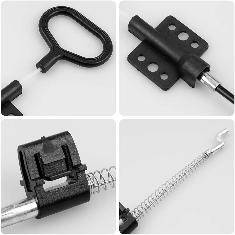 YEYETUO Sofa Recliner Cables, 2PCS Release Cables Replacement D Ring Pull Handle, Recliner Replacement Parts Hook Exposed Length 4.75 Inch, Total Length 36.5 Inch - Image 4