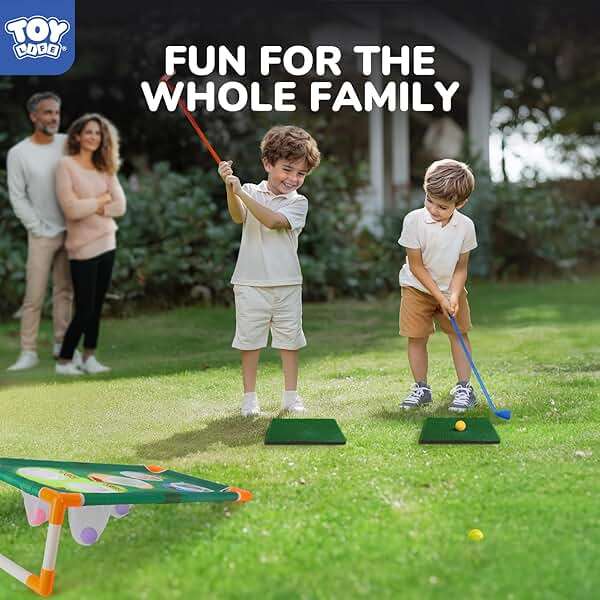 TOY Life Golf Cornhole Game Golf Corn Hole Set Chipping Golf Game Adults Kids Backyard Golf Game Golf Yard Corn Hole Game Golf Training Equipment Chipping Outdoor Indoor Golf (NO Club Included) - Image 6
