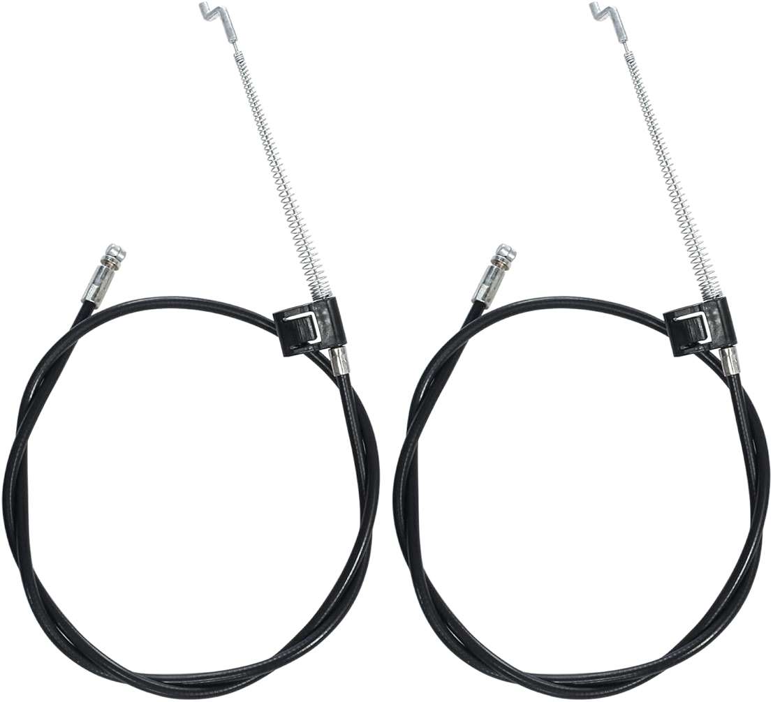 Biaungdo 2 Pcs Sofa Recliner Cables, Universal Recliner Part Release Cable Replacement Part Metal Sofa Couch Recliner Pull Handle Hook Exposed Cable (Black, 38.2in Total Length) - Image 1