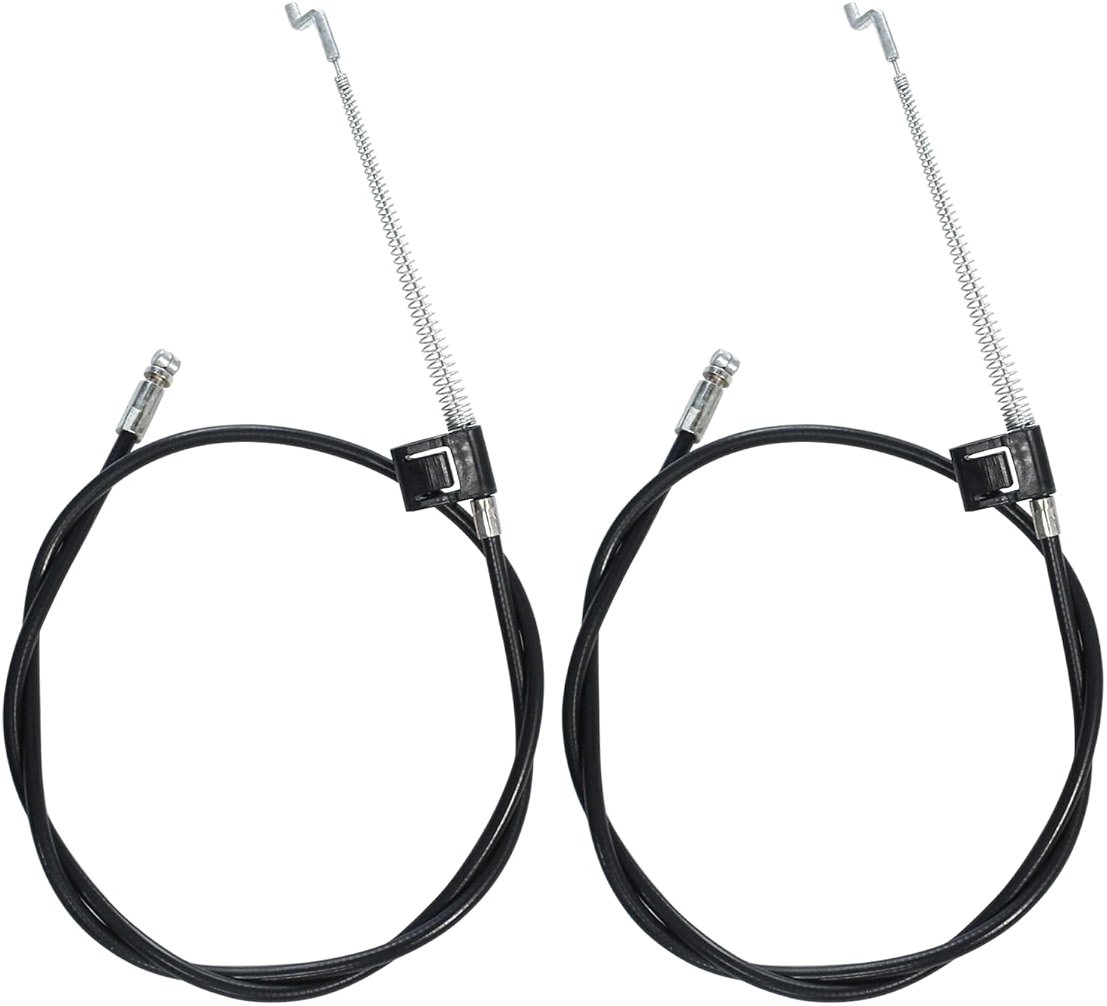 Biaungdo 2 Pcs Sofa Recliner Cables, Universal Recliner Part Release Cable Replacement Part Metal Sofa Couch Recliner Pull Handle Hook Exposed Cable (Black, 38.2in Total Length) - Product Image