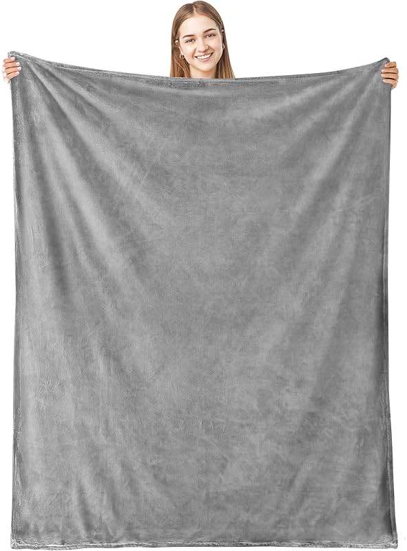 ButterTree 65" 50" Gray Throw Blanket for Mom - Christmas or Birthday Gift from Daughter or Son - Image 7