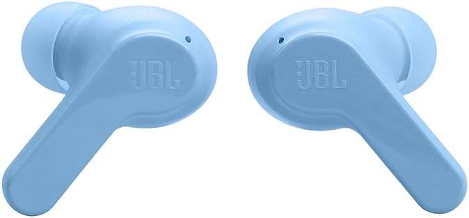 JBL Vibe Beam - True Wireless JBL Deep Bass Sound Earbuds, Bluetooth 5.2, Water & Dust Resistant, Hands-free call with VoiceAware, Up to 32 hours of battery life (Blue) - Image 3