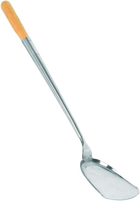 Thunder Group SLSPA001 Chinese Turner/Shovel, 4-1/2" x 4-1/2" Shovel, 19-1/2" Long, Wood Handle, Stainless Steel, Pack of 25 - Image 1