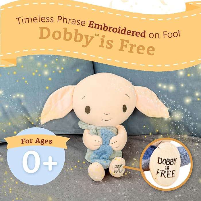 Kids Preferred Harry Potter Dobby Plush Stuffed Animal The Lovable House Elf Holding His Iconic Sock for Babies, Toddlers, and Kids 15 inches - Image 5