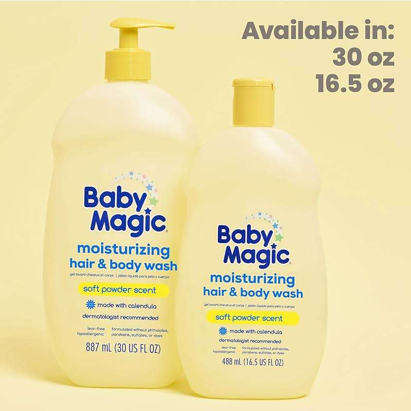 Baby Magic Moisturizing Hair & Body Wash, 16.5 Fl Oz | Moisturizing, Made with Calendula, Tear Free - Image 8