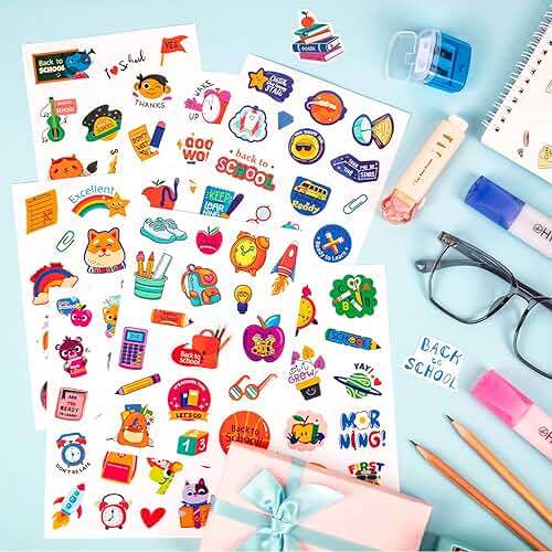 School Stickers for Scrapbooking, 256Pcs First Day of School Teacher Reward Cute Back to School Stickers for Teens Toddler Students Classroom Decorations - Image 2