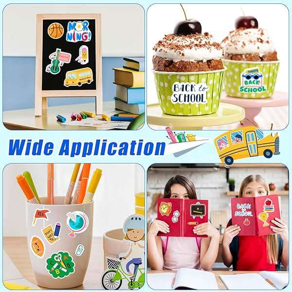 School Stickers for Scrapbooking, 256Pcs First Day of School Teacher Reward Cute Back to School Stickers for Teens Toddler Students Classroom Decorations - Image 6
