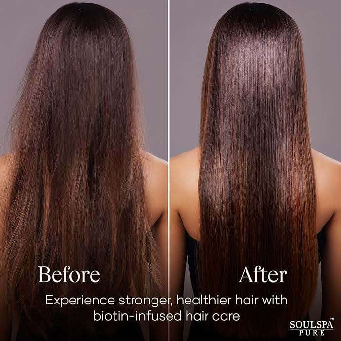 Biotin Shampoo and Conditioner Set with Keratin - Sulfate-Free Advanced Anti-Thinning, Hair Growth Shampoo and Conditioner Combo Repair Formula - with DHT Blockers, for Men & Women - 16 fl oz each - Image 6