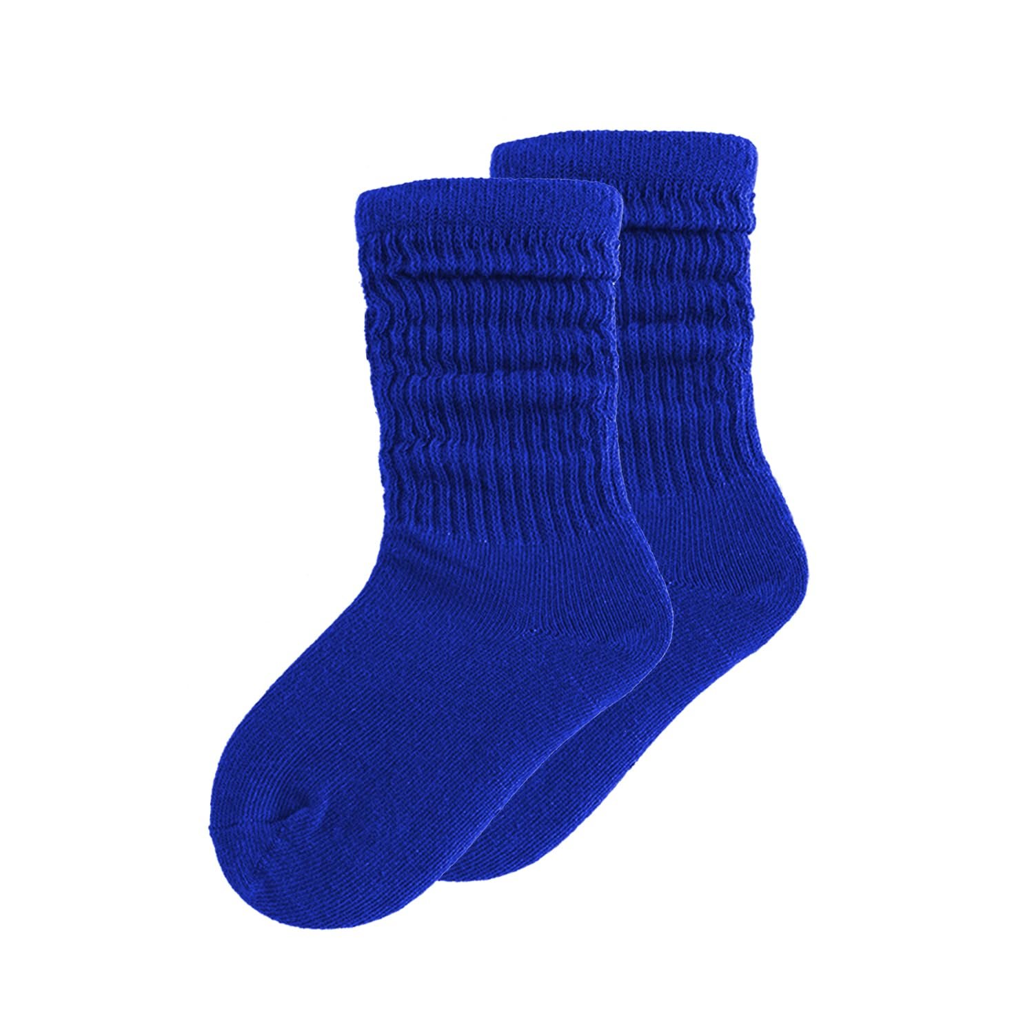 UTTPLL Girls Slouch Socks Toddler Cotton Athletic Stockings Uniform Knee High Tube Socks Little Kids Long Boot Crew Socks - Product Image