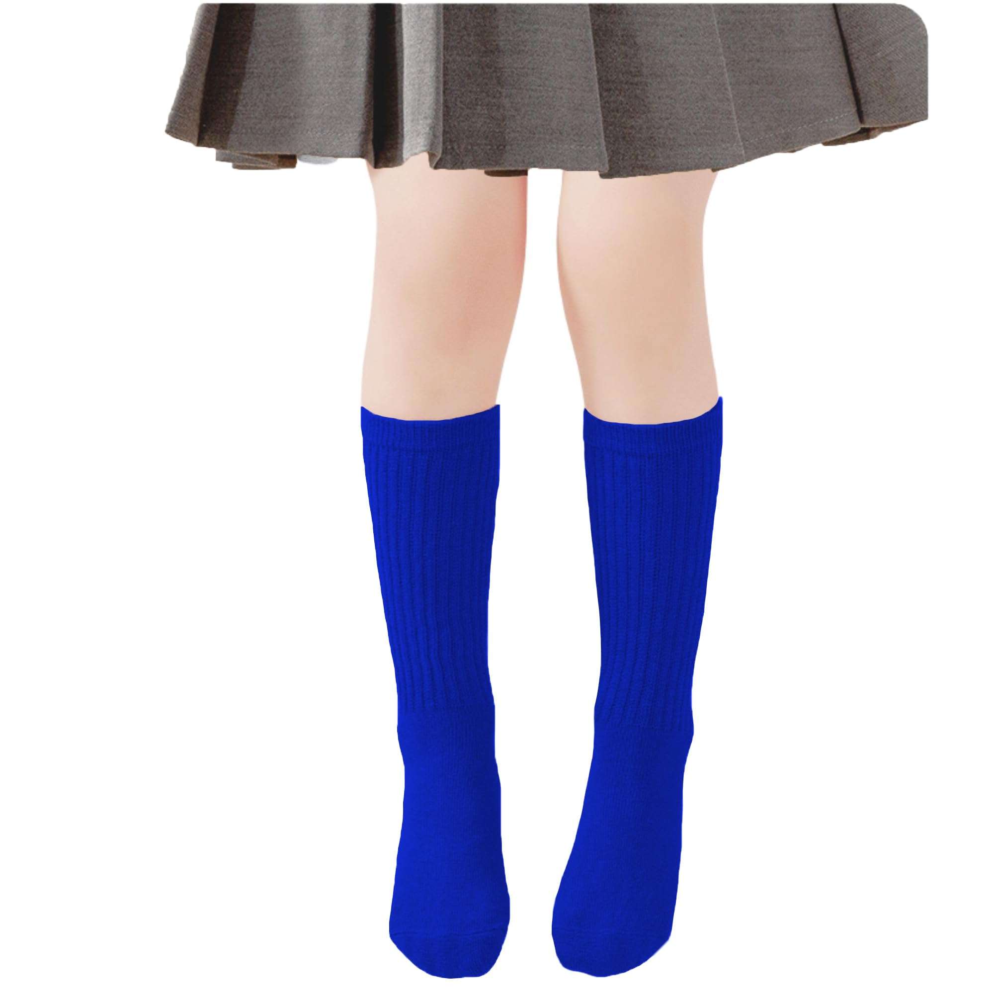 UTTPLL Girls Slouch Socks Toddler Cotton Athletic Stockings Uniform Knee High Tube Socks Little Kids Long Boot Crew Socks - Image 5