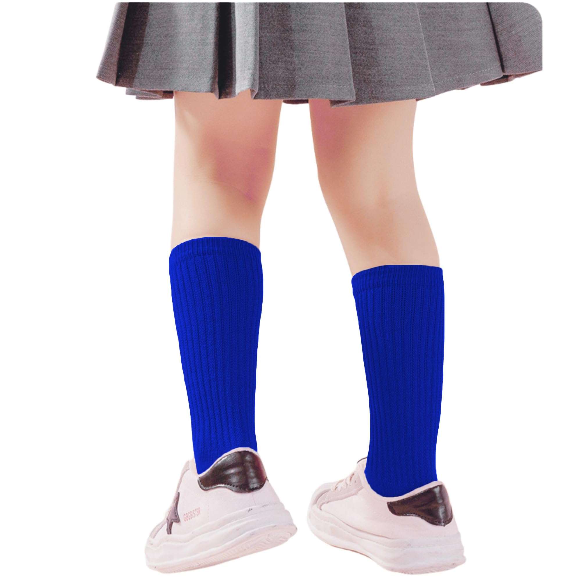 UTTPLL Girls Slouch Socks Toddler Cotton Athletic Stockings Uniform Knee High Tube Socks Little Kids Long Boot Crew Socks - Image 6