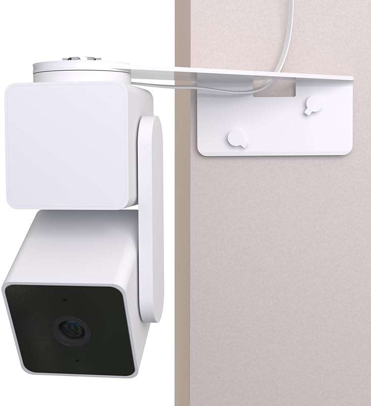 Outside Corner Mount for Wyze Camera Pan V3 V4, Aluminum Alloy Material, Coverage for Monitoring Both Sides of Your House Reducing Blind Spots - Image 1