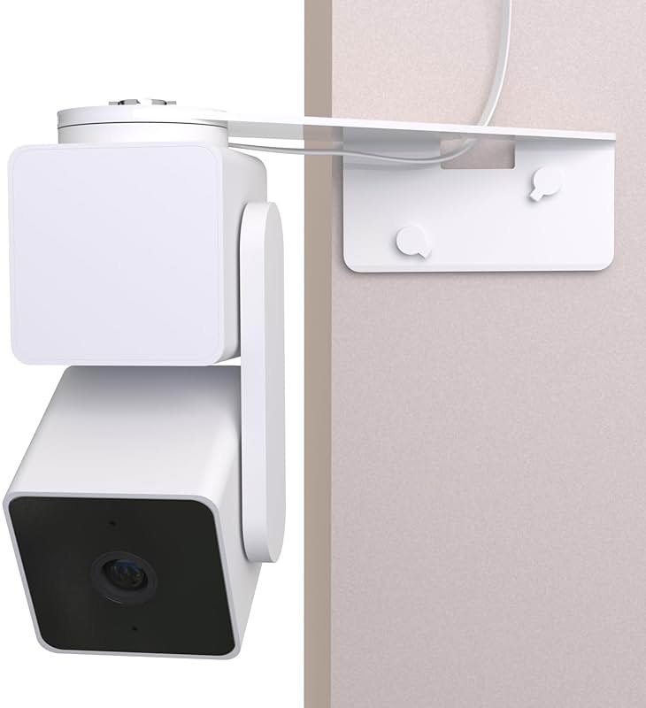Outside Corner Mount for Wyze Camera Pan V3 V4, Aluminum Alloy Material, Coverage for Monitoring Both Sides of Your House Reducing Blind Spots - Product Image