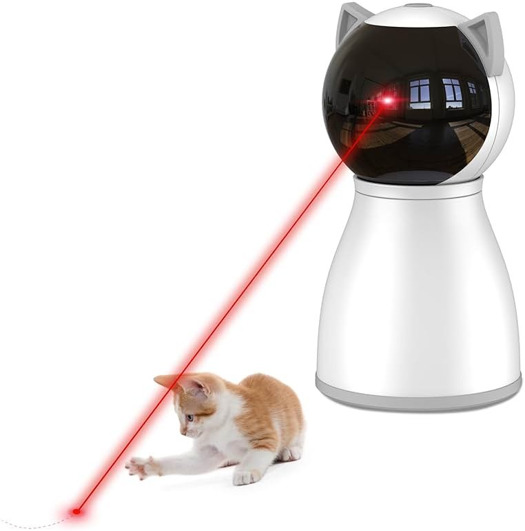 YVE LIFE Cat Toys Laser for Indoor Cats,The 4th Generation Real Random Trajectory Motion Activated Rechargeable Automatic Cat Laser Toy,Interactive Cat Toys for Bored Indoor Cats/Kittens - Product Image