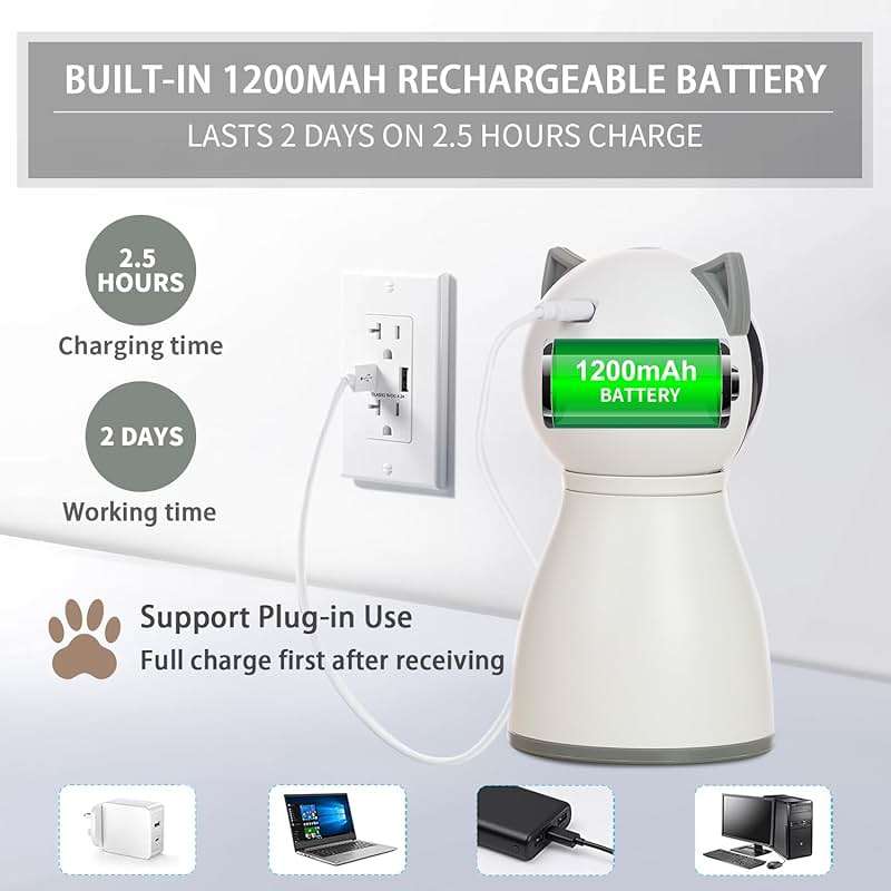 YVE LIFE Cat Toys Laser for Indoor Cats,The 4th Generation Real Random Trajectory Motion Activated Rechargeable Automatic Cat Laser Toy,Interactive Cat Toys for Bored Indoor Cats/Kittens - Image 4
