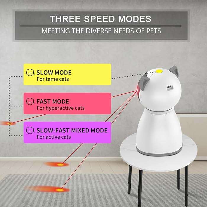YVE LIFE Cat Toys Laser for Indoor Cats,The 4th Generation Real Random Trajectory Motion Activated Rechargeable Automatic Cat Laser Toy,Interactive Cat Toys for Bored Indoor Cats/Kittens - Image 5
