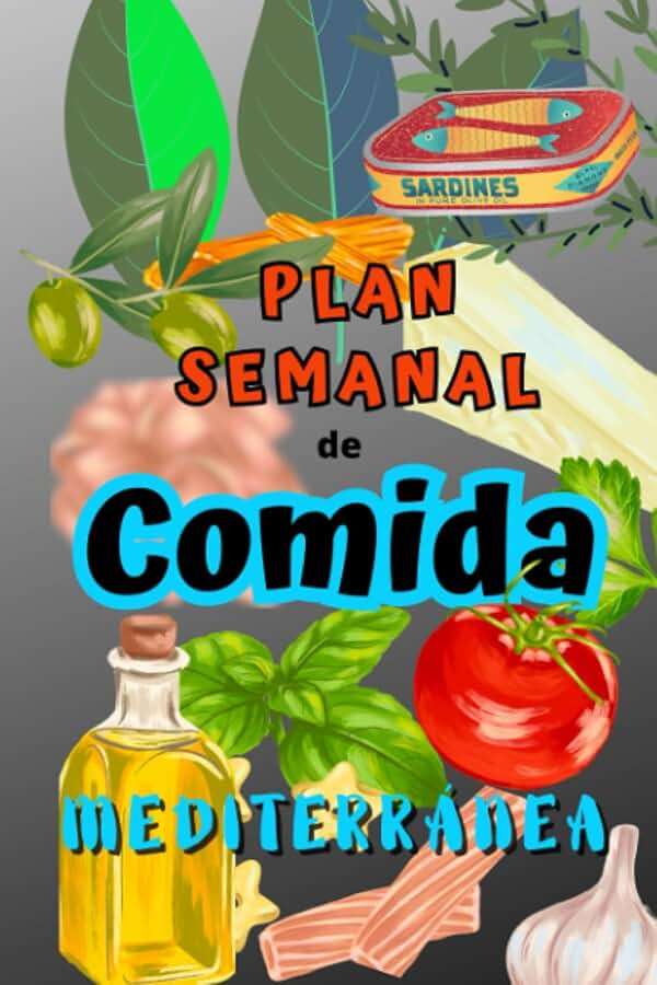 Plan semanal de comida MEDITERRÁNEA: planificador de comida semanal y lista de la compra | cuaderno o libreta en A5 | ahorra tiempo teniendo ... Para 52 semanas comida sana (Spanish Edition) - Image 1