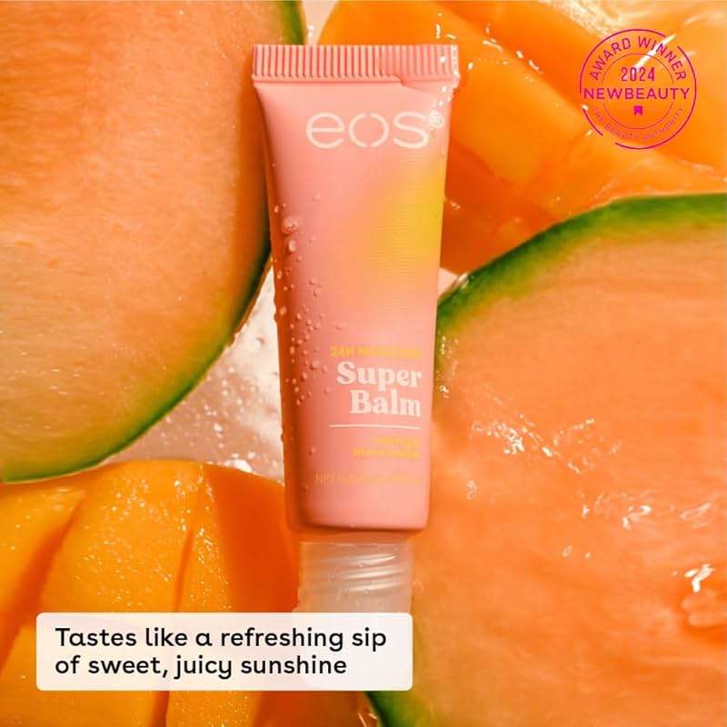eos 24H Moisture Super Balm- Watermelon Frosé & Mango Melonade, Lip Mask, Day or Night Lip Treatment, Made for Sensitive Skin, 0.35 fl oz, 2-Pack - Image 3