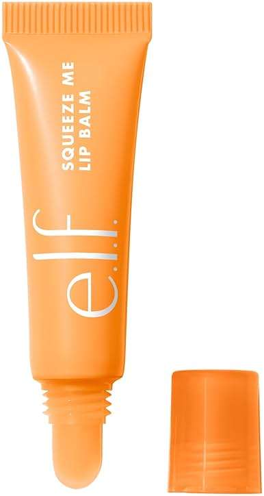 e.l.f. Squeeze Me Lip Balm, Moisturizing Lip Balm For A Sheer Tint Of Color, Infused With Hyaluronic Acid, Vegan & Cruelty-free, Peach - Image 1