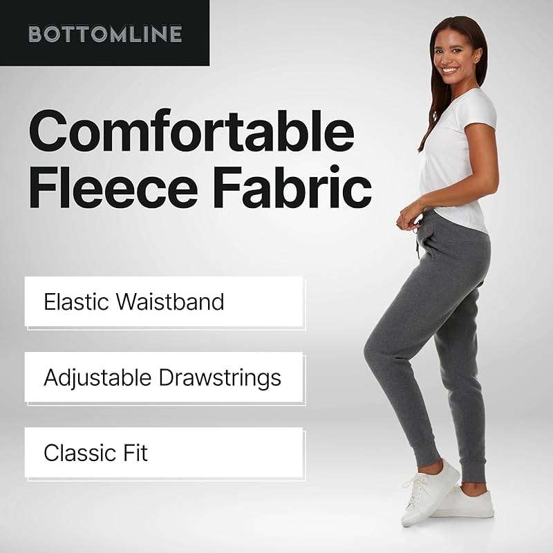 BottomLine 3 Pack Sweatpants Women, Comfortable Womens Sweatpants, Fleece Womens Joggers (Available in Plus) - Image 3