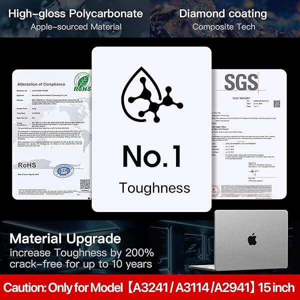 Soonjet Invisible Armor for MacBook Air 15 inch Case M5 M4 M3 M2 2026-2023 | 100% Color Match, Clear Matte, Protective Hard Shell Laptop Cover, Ultra Thin, Anti Fingerprint & Scratch, Closes Seamlessly - Image 7