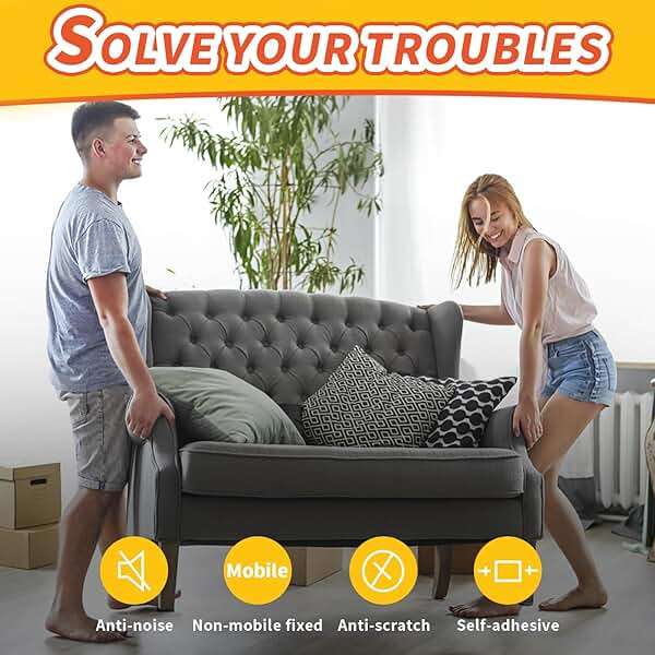 Felt Furniture Pads, Non Slip Self Adhesive Cuttable Felt Tape Black Heavy Duty Felts Strip Roll for Protecting Hardwood Floors Chair Wall Protector (40 x 5 x 0.12 Inch) - Image 5