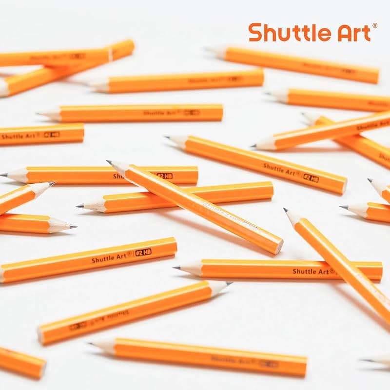 Shuttle Art 360 Pack #2 HB Golf Pencils, Wood-cased 3.5” Mini Pencils Bulk, Pre-sharpened Small Pencil for Kids Teachers Writing Marking Sketching, Classroom Essentials, Back to School Supplies - Image 8