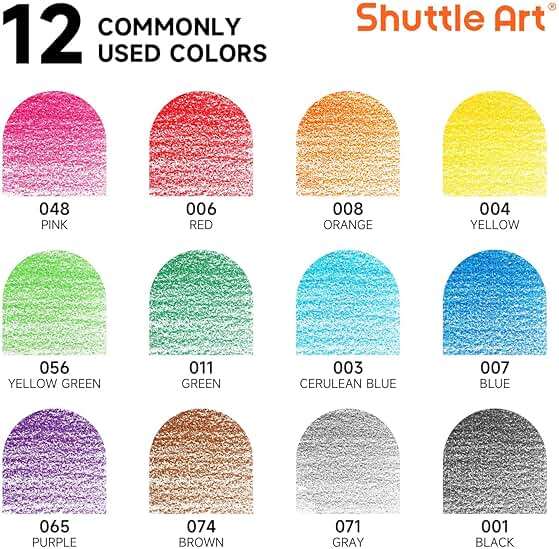 Shuttle Art 720 Colored Pencils Bulk, 12 Vibrant Colors, Pack of 60, Pre-sharpened Coloring Pencils, Wood Colored Pencil for Kids Teachers, Classroom Essentials, Back to School Supplies - Image 3