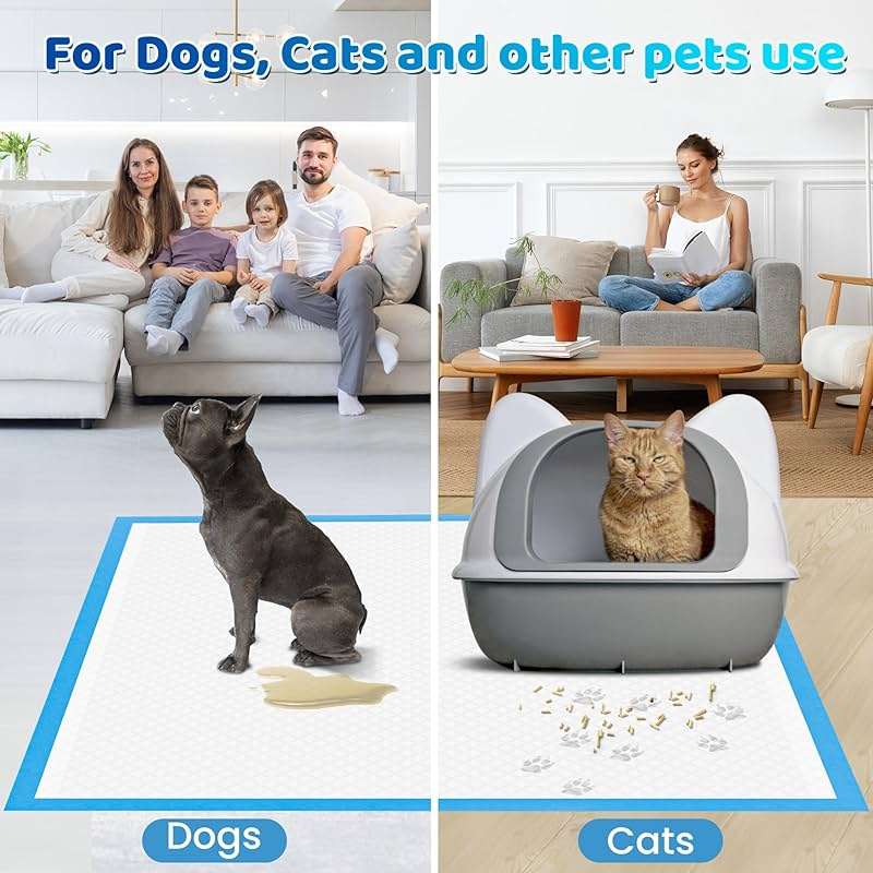 Upgrade Leak-Proof Pet Training and Puppy Pads, Jumbo Pee Pads for Dogs with Thicken Polymer Heavy Absorbency, Quick Dry Disposable Pee Pads for Cats Dogs - Image 4