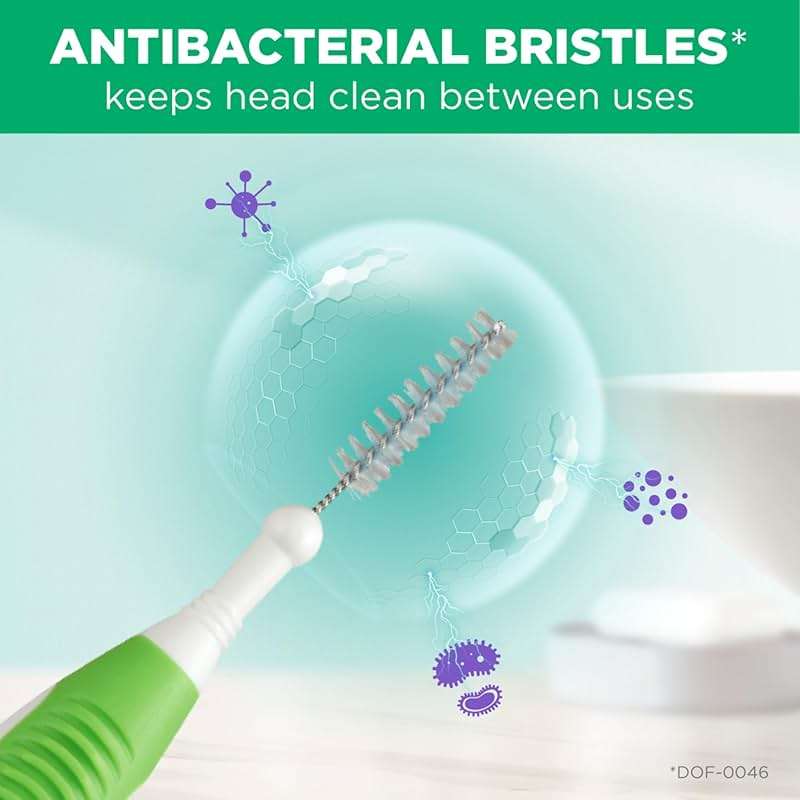 GUM Proxabrush Go-Betweens - Tight - Interdental Brushes - Soft Bristled Dental Picks for Plaque Removal Health - Safe for Braces & Dental Devices, 10 Count (Pack of 4) - Image 7