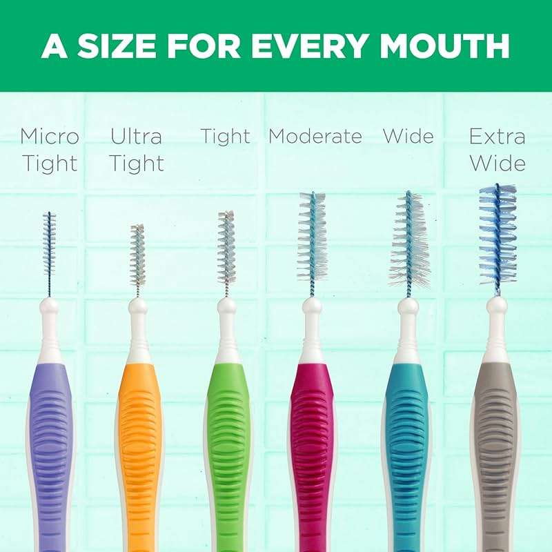 GUM Proxabrush Go-Betweens - Tight - Interdental Brushes - Soft Bristled Dental Picks for Plaque Removal Health - Safe for Braces & Dental Devices, 10 Count (Pack of 4) - Image 8