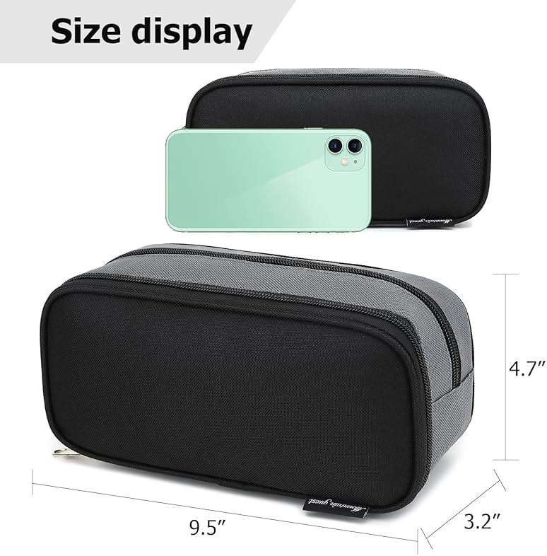 Mountain guest Large Capacity Pencil Case Multi-Slot Pencil Pouch Durable Pencil Box Portable Office Pen Bag with Zipper - Image 3