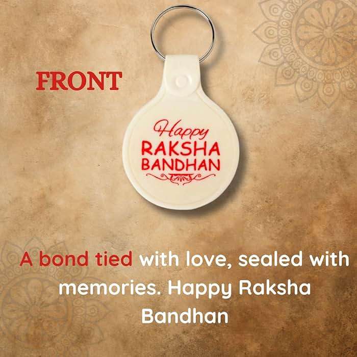 Riddhika Ventures Brother Rakhi with Greeting Card | Rakhi Thread | Rakhi Gifts for Brother, Sister, Bhaiya, Bhabhi for Indian Rakhi Raksha Bandhan Festival (K16) (RV10) - Image 3