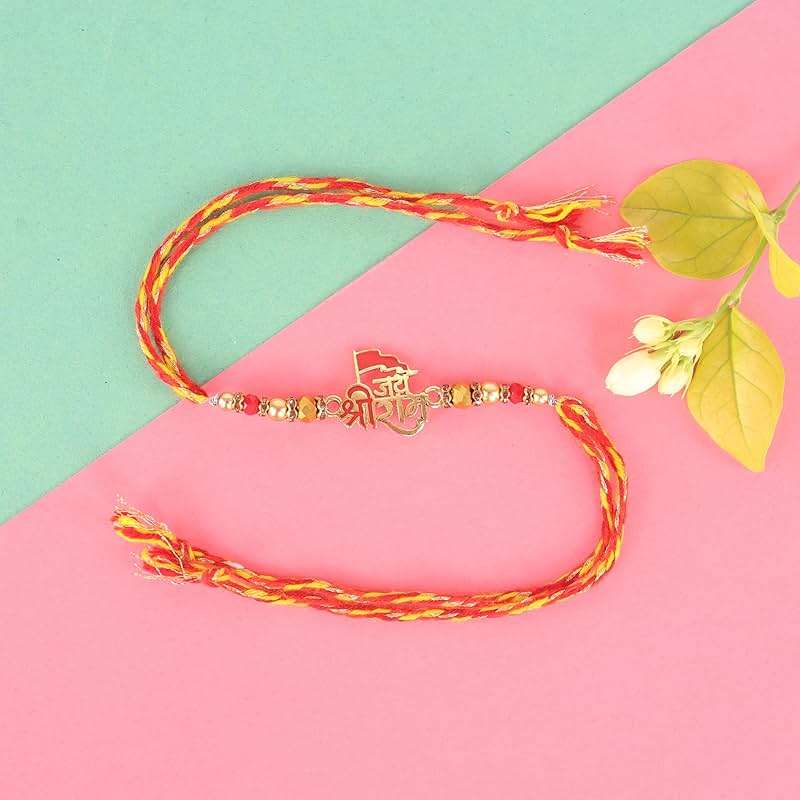 Riddhika Ventures Brother Rakhi with Greeting Card | Rakhi Thread | Rakhi Gifts for Brother, Sister, Bhaiya, Bhabhi for Indian Rakhi Raksha Bandhan Festival (K16) (RV10) - Image 6