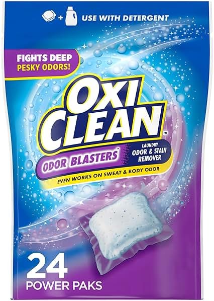 OxiClean Odor Blasters Odor and Stain Remover Laundry Power Paks, 24 Ct - Product Image
