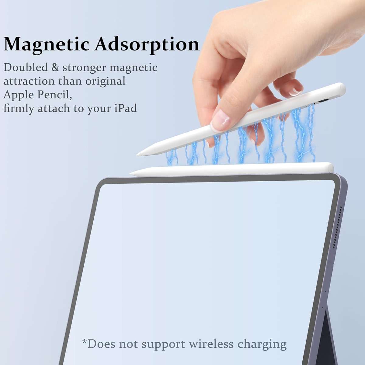 Stylus Pen for iPad Pencil 10th Generation, 2X Fast Charge Apple Pencil with Tilt Sensitivity & Palm Rejection, Compatible with 2018-2025 iPad 6-11th, Pro 12.9/11/13"/ M4, Air 3/4/5/M2/M3, Mini 5/6 - Image 6