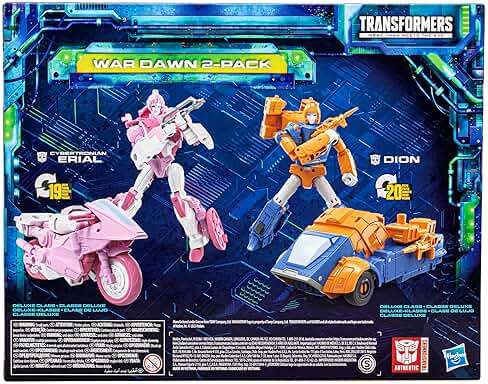 Transformers Toys Legacy Evolution War Dawn 2-Pack Deluxe Cybertronian Erial and Dion Toys, Action Figures for Boys and Girls Ages 8 and Up (SDCC 2023 Exclusive) - Image 22
