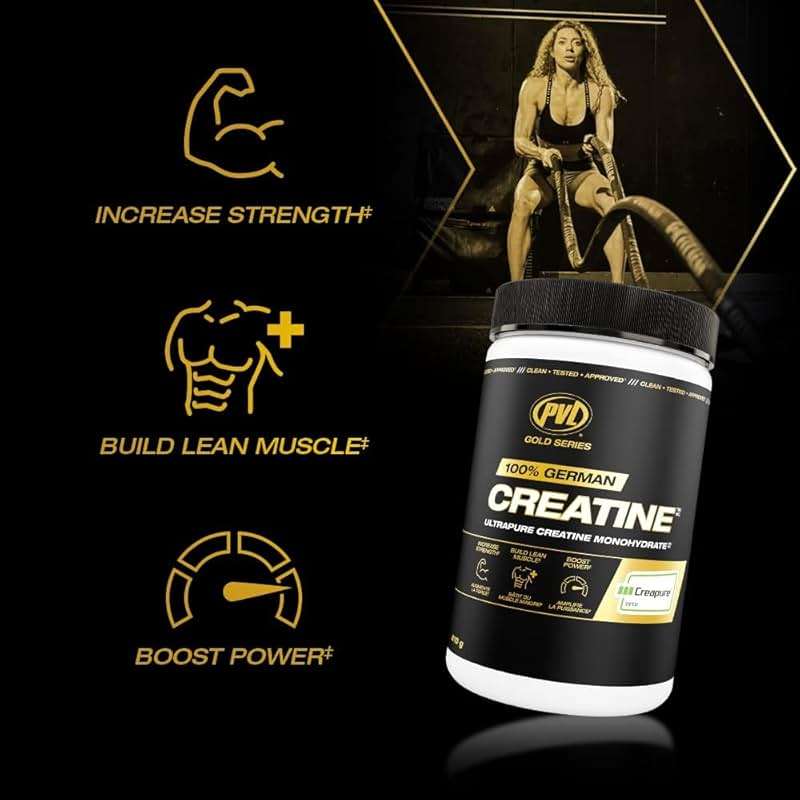 PVL Creapure Creatine – 100% Pure German Creatine Monohydrate Powder-Pharmaceutical Grade Muscle Building Supplement for Strength Training, Pre Workout & Post Workout Protein Support–410g 82 Servings - Image 4